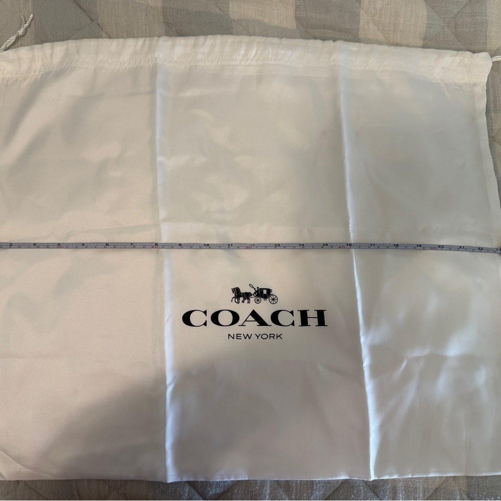 Coach White Dust Bag